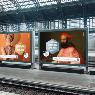 Plakatserie und Straßenbahnen werben für den Wissenschaftsstandort