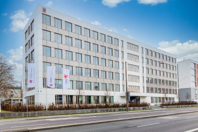 Das Gebäude der Hessen Agentur in der Mainzer Straße in Wiesbaden.