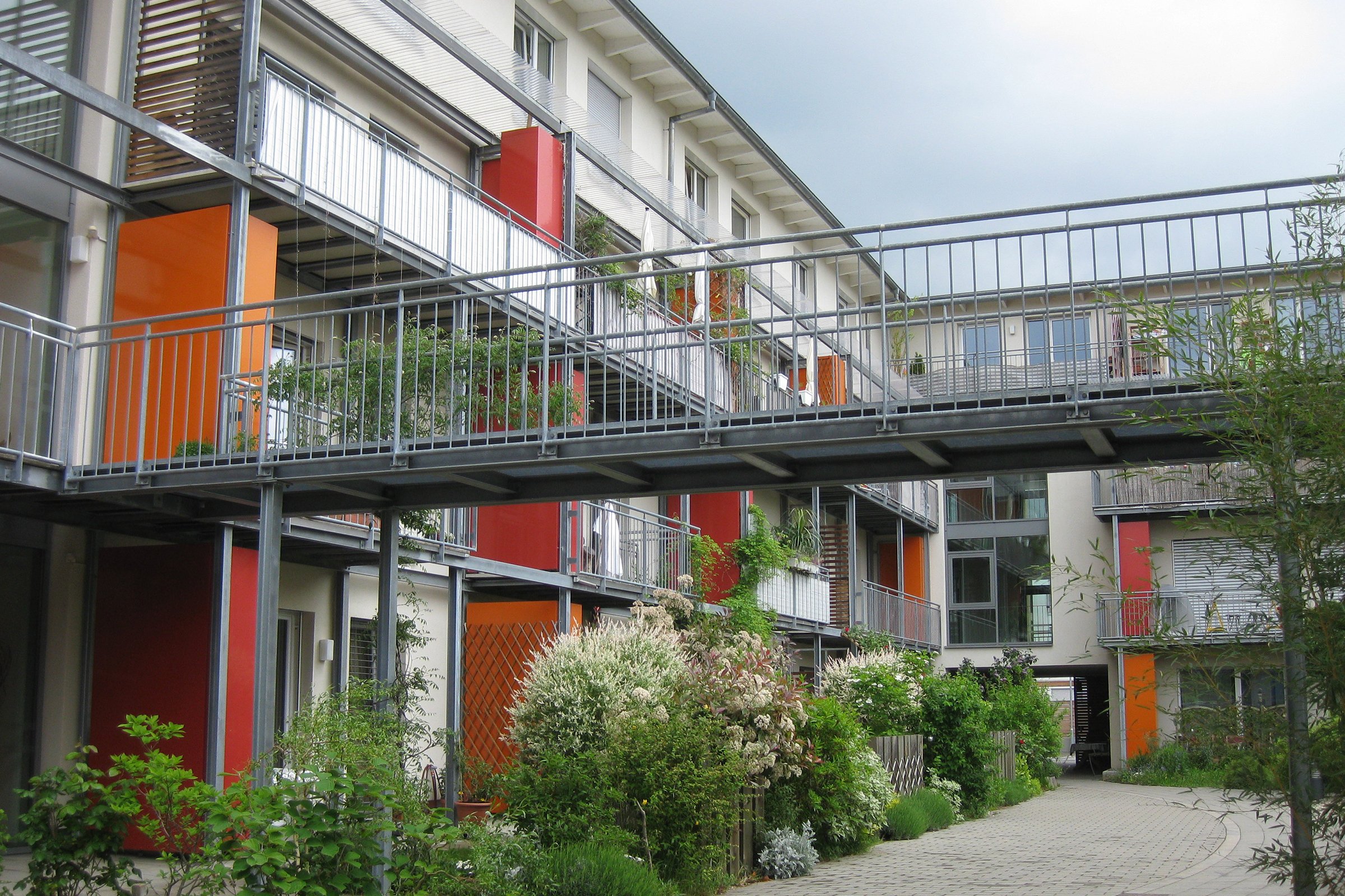 Wohnbebauung in Darmstadt.