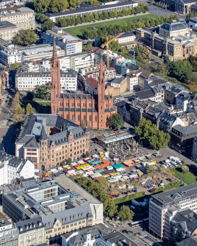 Luftaufnahme Wiesbaden Innenstadt